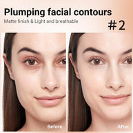 Double platter for wet and dry makeup