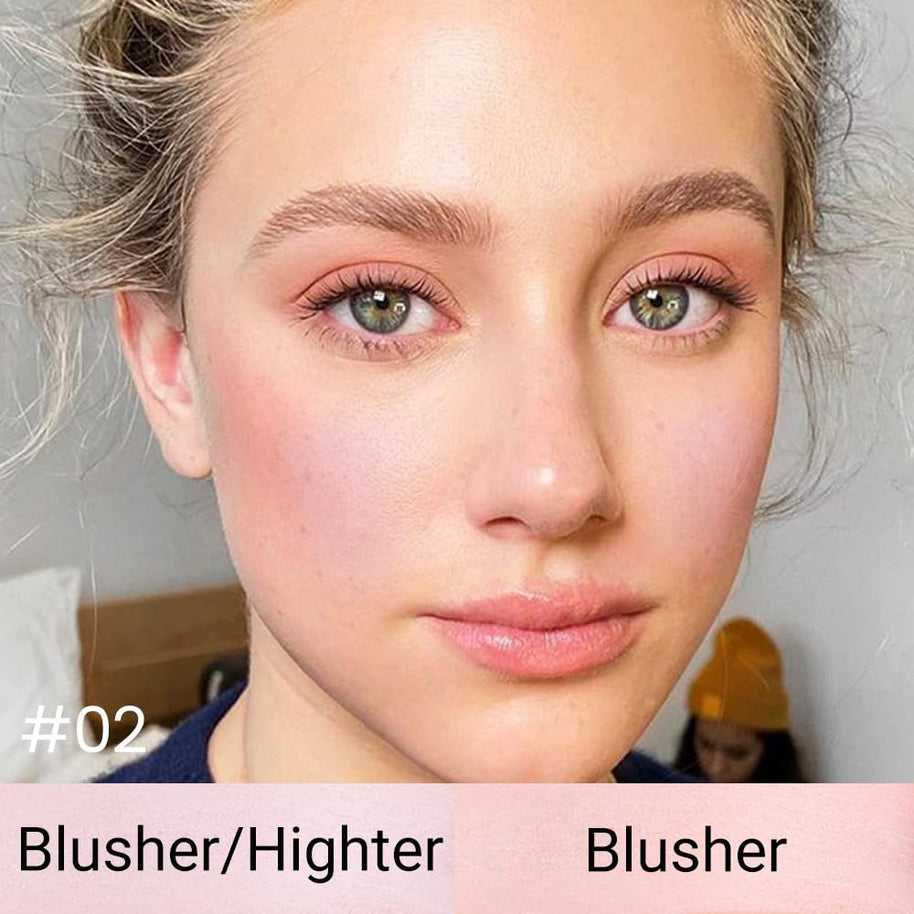 Double platter for wet and dry makeup